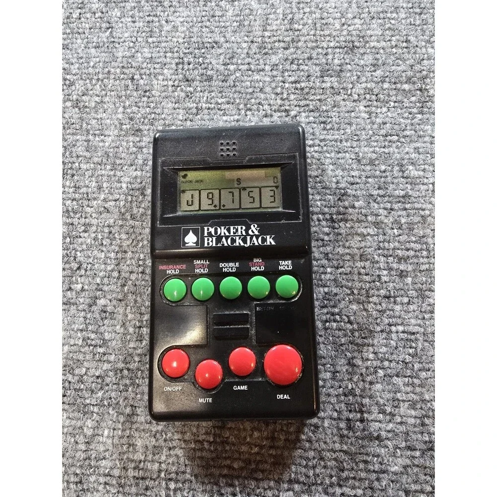 Vintage 1994 Diversified Poker Blackjack Handheld Video Game Tested Working